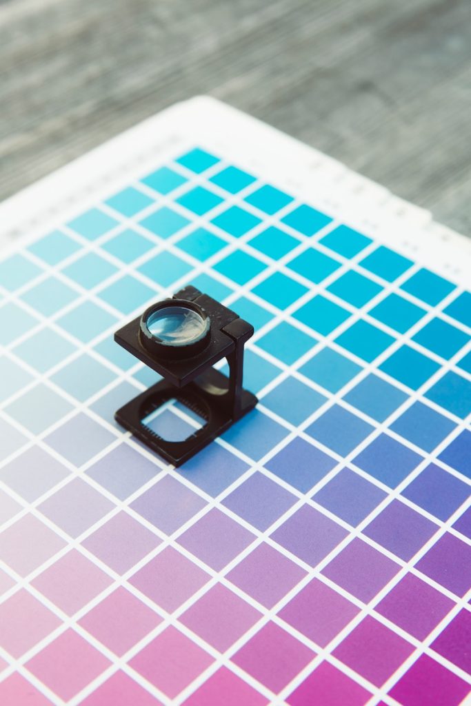 Color Theory and Design: Creating Harmonious Palettes close-up photo of black camera lens