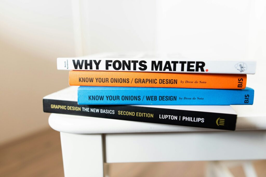 Top Graphic Design Trends for 2024 four assorted books